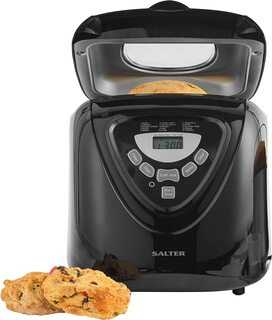 Salter EK4189 Digital Bread Making Machine, 600W, Rapid Bake, 15 Presets, Adjustable Crust & Gluten-Free Settings , Fresh Jam, Dough & Yoghurt Maker, Loaf Capacity, Viewing Window