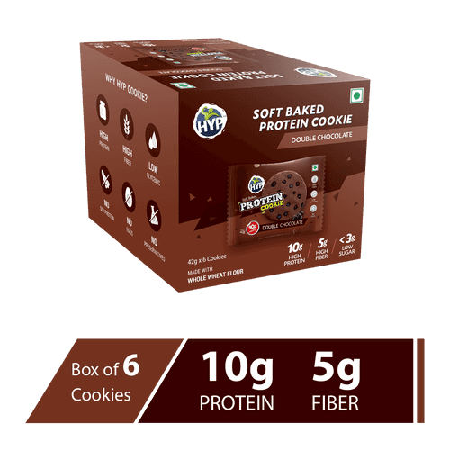 Soft Baked Protein Cookies - Double Chocolate (Box of 6 Cookies) (Clearance Sale)