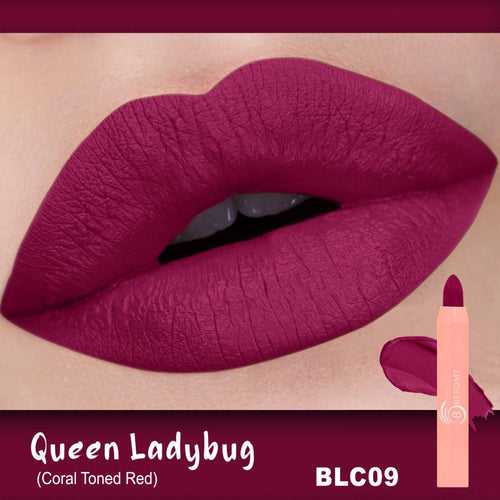 PERFECT POUT MATTE CRAYON QUEEN LADYBUG- BLC 09 (BUY 2 PAY FOR 1)
