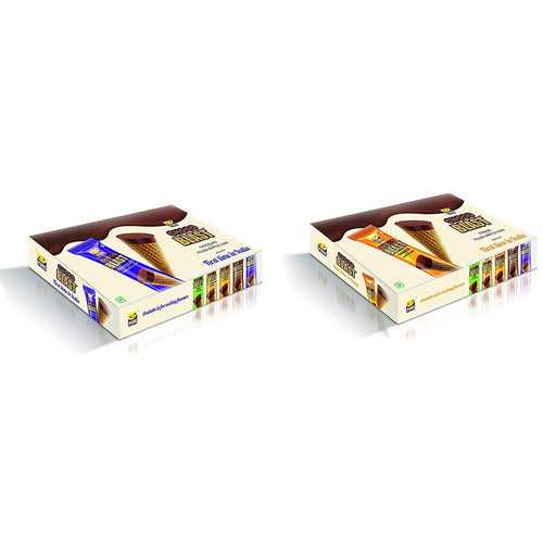 Pure Temptation® Chocoblast - Chocoblast Filled Waffle Cones - Chocolate & Orange Flavours