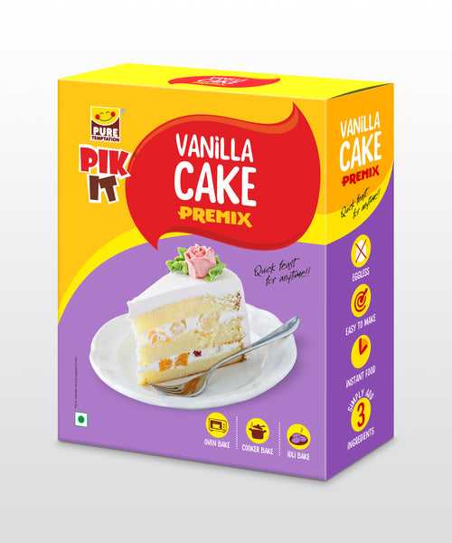 Pure Temptation PIK IT Vanilla Cake Premix (Eggless)