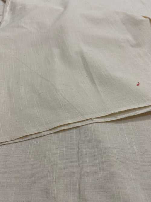 Plain Slub Kora Handwoven Fabrics