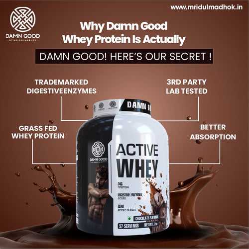 Damngood Active Whey Protein - Chocolate Flavour 5 Lbs