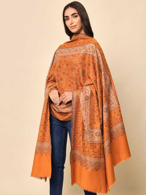 Women Woven Design Jamawar Shawl (Size 101X203 CM)