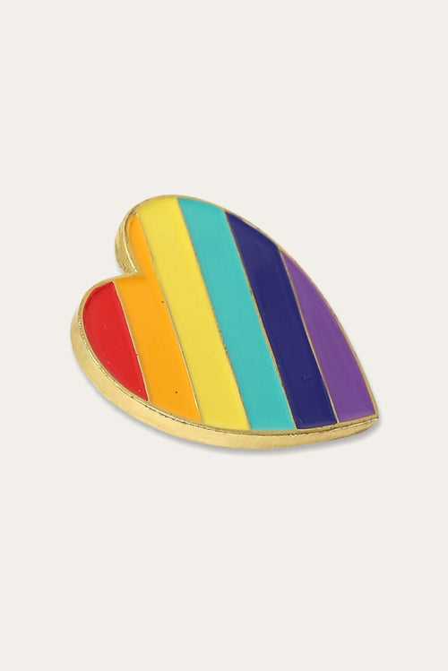Pride enamel label pin