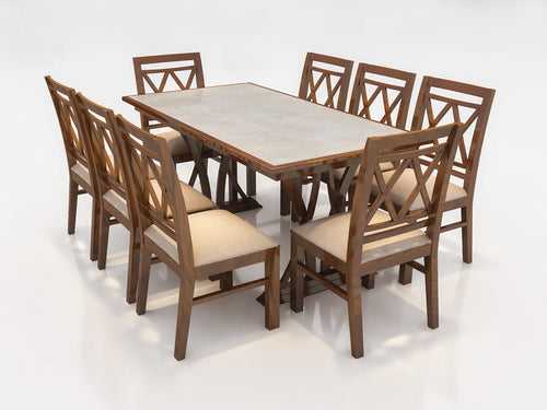 US-7014 JENNA DINING TABLE WITH SIX CHAIR