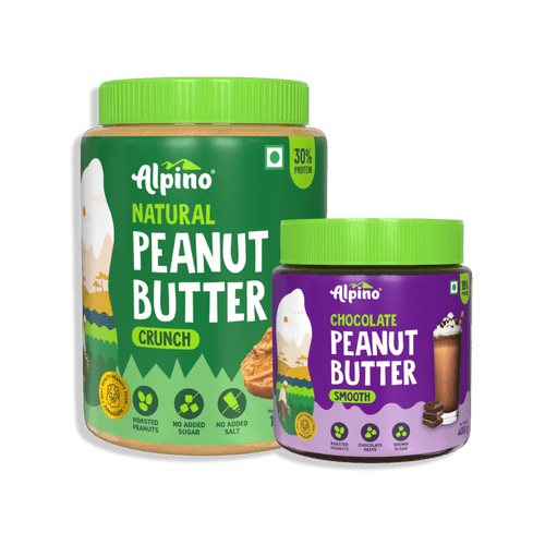 Peanut Butter Combo - Natural Crunch 1kg & Chocolate Smooth 400g - Value Pack