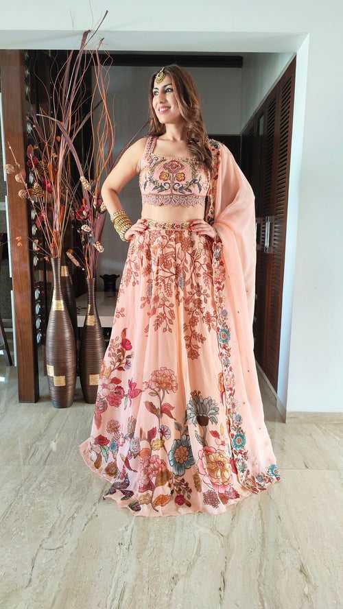 Onion Pink Lehenga Set