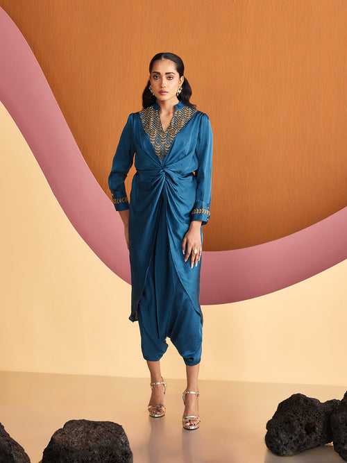FAVOUR SOLID PERSSIAN BLUE CO-ORD