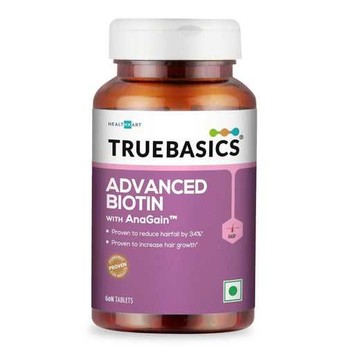 TrueBasics Advanced Biotin with Anagain, 60 tablet(s)