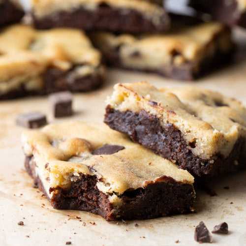 Eggless Cookie Brownie