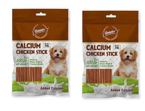 Gnawlers Get More Chicken Sticks Dogs Stick | Dog Treat 270g Each (Pack of 2)
