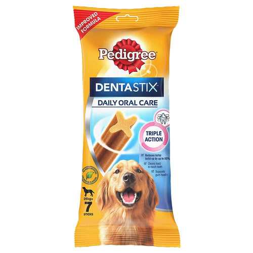 Pedigree Dentastix Daily Oral Care for Adult Large Breed (25kg+), Dog Treat 270 g (Pack of 7 sticks)