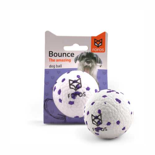 FOFOS Super Bounce Ball-S White & Purple