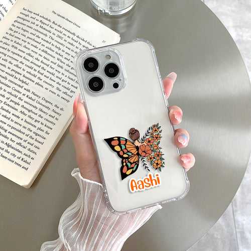 Butterfly Customize Transparent Silicon Case For Motorola
