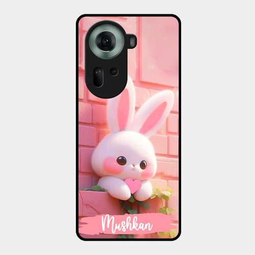 Bunny Glossy Metal Case Cover For Oppo