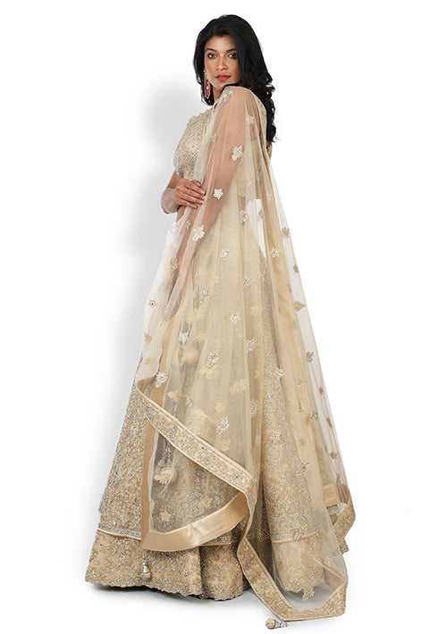 Buy Casual  Lehenga In Beige Color At Online Simaaya