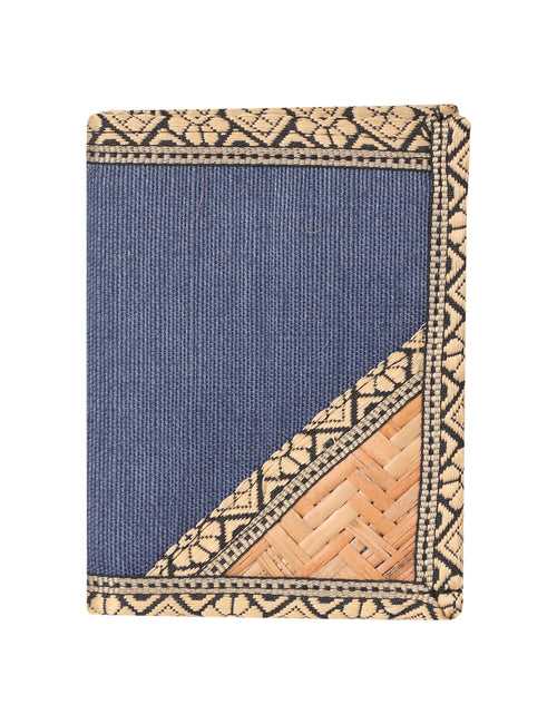 JUTE WALLET 3 FOLD (A-020-NAVY BLUE)