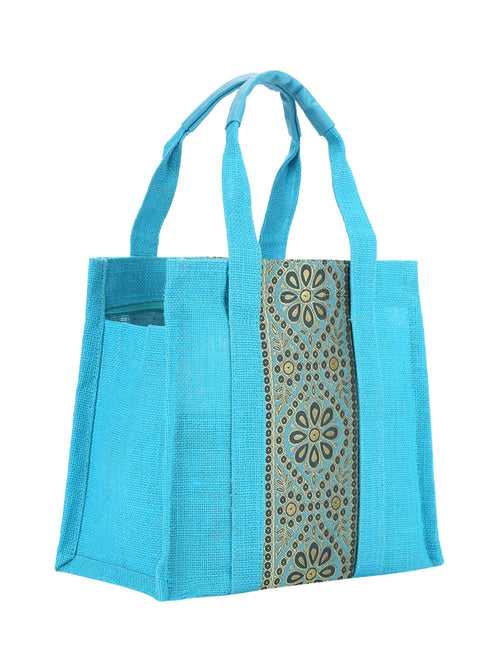 VERTICAL LACE SMALL ZIPPER (B-029-TURQUOISE BLUE)