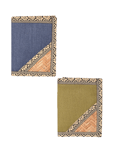 Combo of JUTE WALLET 3 FOLD (A-020-NAVY BLUE) and JUTE WALLET 3 FOLD (A-020-OLIVE GREEN)