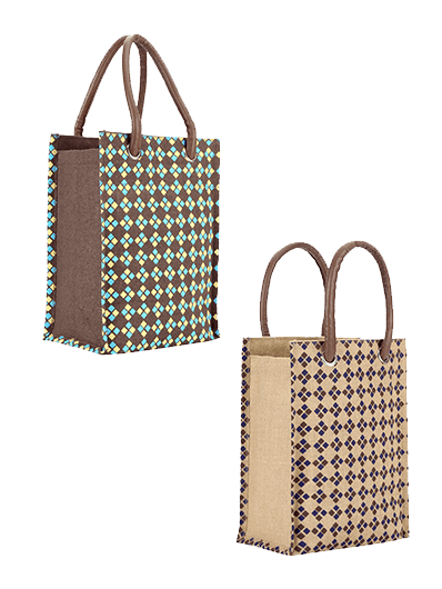 Combo of 13 X 10 DIAMOND PRINT BIG EYELET (B-043-BROWN) and 13 X 10 DIAMOND PRINT BIG EYELET (B-043-NATURAL)