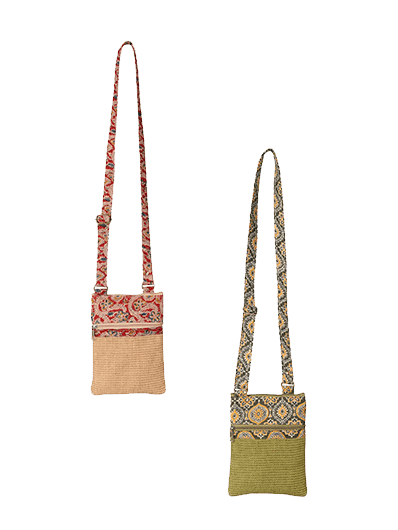 Combo of DOBBY SLING SMALL (A-049-NATURAL) and DOBBY SLING SMALL (A-049-OLIVE GREEN)