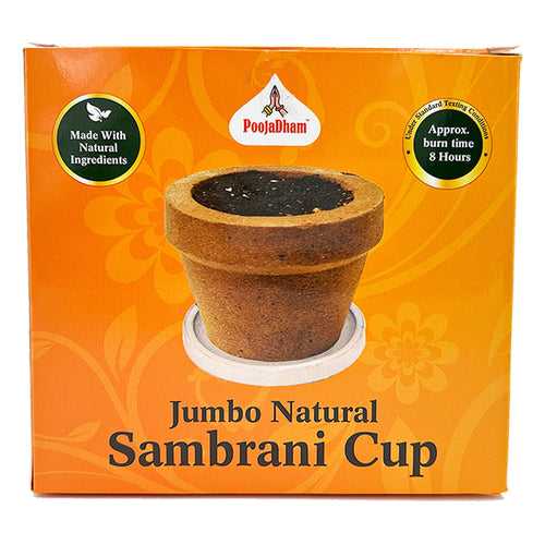 Jumbo Natural Sandalwood Sambrani Cup - 950g