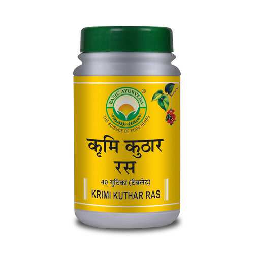 Basic Ayurveda Krimi Kuthar Ras 40 Tablet