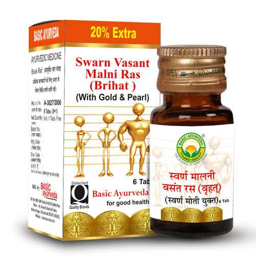 Basic Ayurveda Swarn Malni Vasant Ras(Brihant)