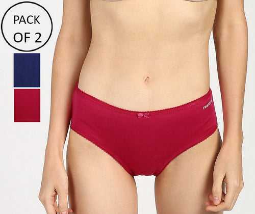 Fruit of the Loom FHPS08-2P Flex Women's Dark Variant Hipster Panties - Pack of 2 - Color May Vary