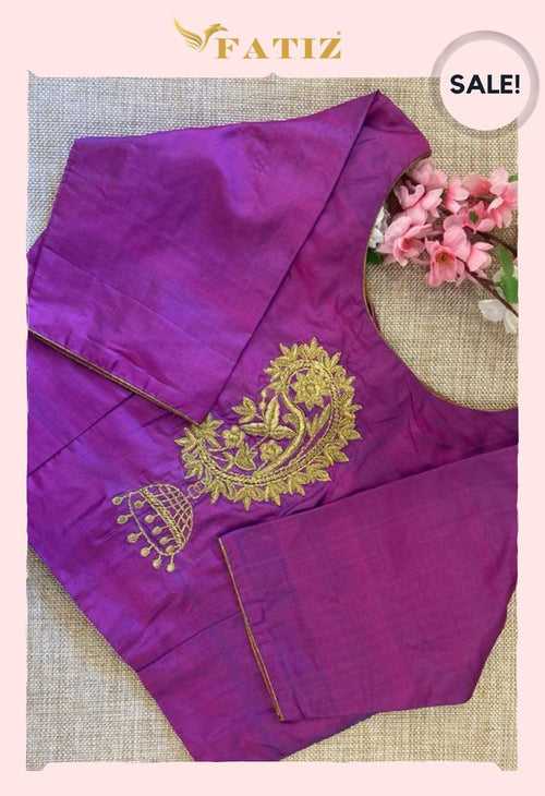 Raw silk Paisely Motif Choli