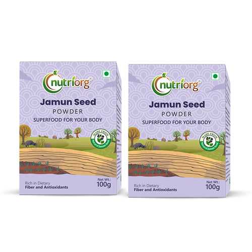 Nutriorg Jamun Seed Powder 200g (Pack of 2*100g)