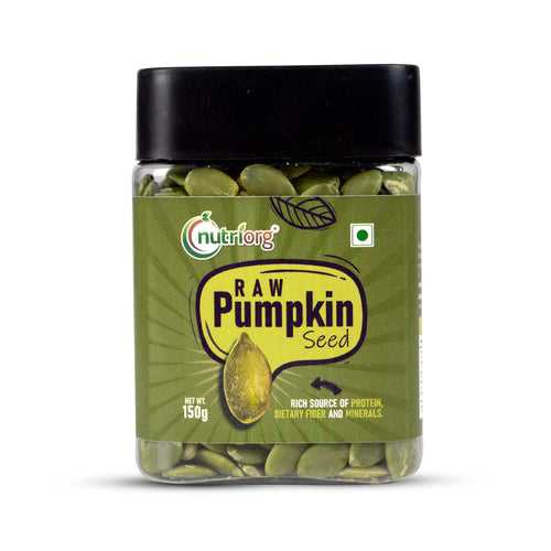Nutriorg Pumpkin Seeds 150g | Raw Pumpkin Seeds for Eating | Immunity Booster Seeds | Protein Snacks