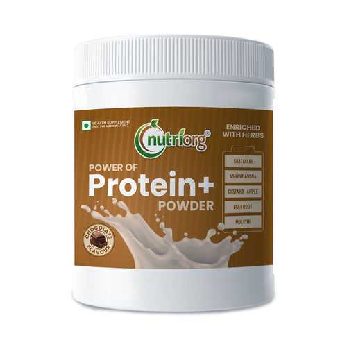 Nutriorg Protein Plus Powder 400g (Chocolate Flavor) | Boost Energy | Muscle Strengthens