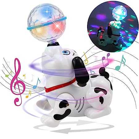Designarche Dancing Dog with Music Flashing Lights