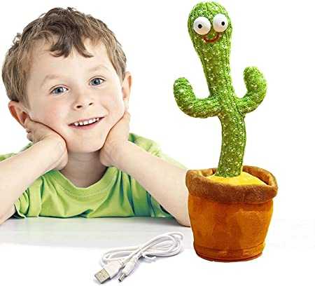 designarche KIDS TikTok Dancing Plush Toy (Talking Cactus)