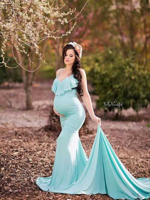 Designarche SKY BLUE Bodycon Maternity wear Gown