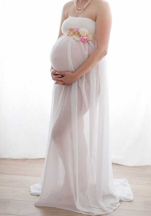 Rent A White tube dress maternity wear