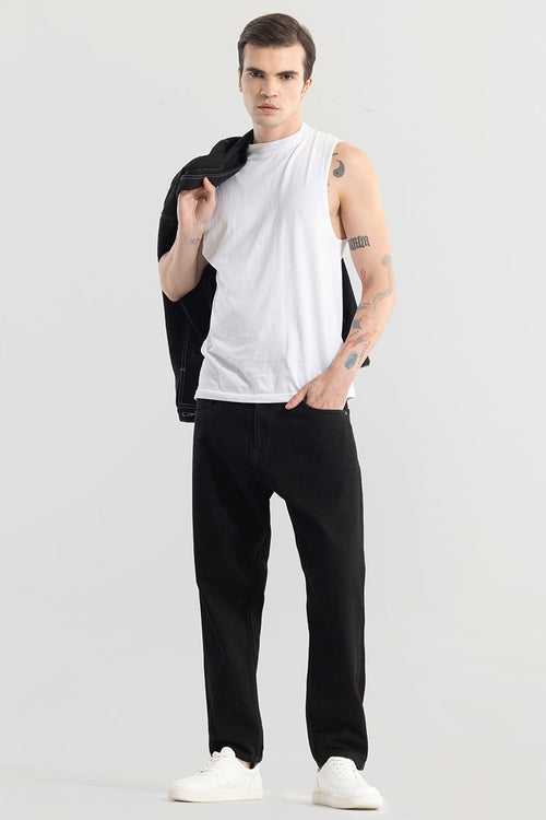 ShadowTwill Black Baggy Jeans | Relove