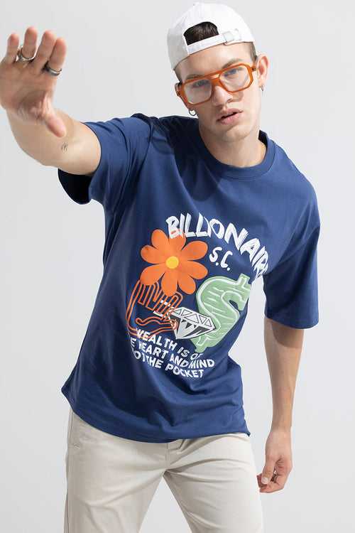 Billionaire Blue Oversized T-Shirt | Relove