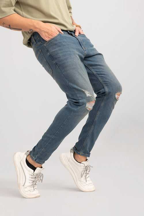 Crux Blue Distressed Skinny Jeans | Relove
