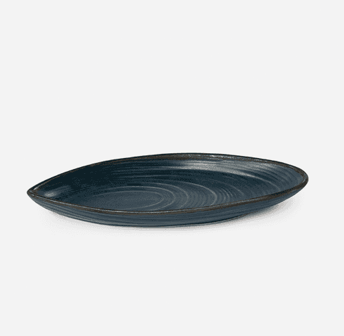 CLAM CERAMIC PLATTERS (SET OF 4)