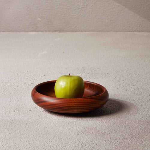 SMALL INCURVED WOODEN BOWL