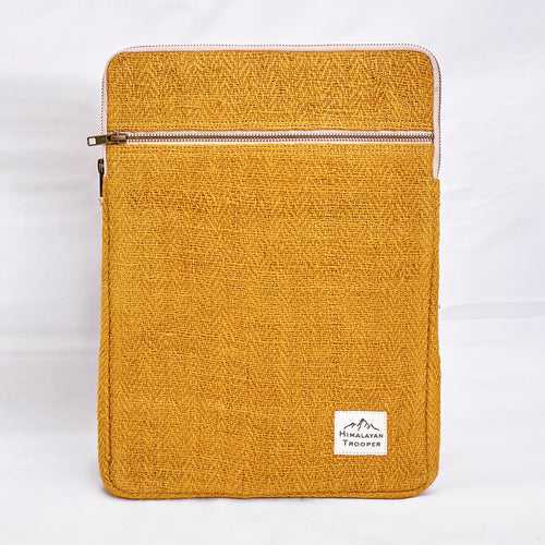 Hemp Laptop Sleeve Bag | Turmeric Yellow | 13-14 inches