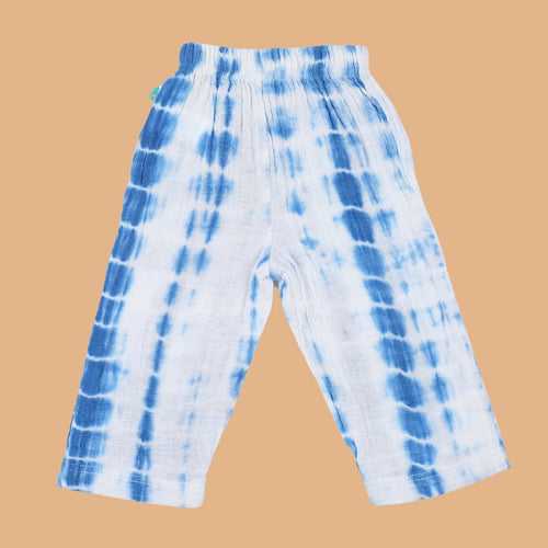 Cotton Pant for Kids | Greek Blue