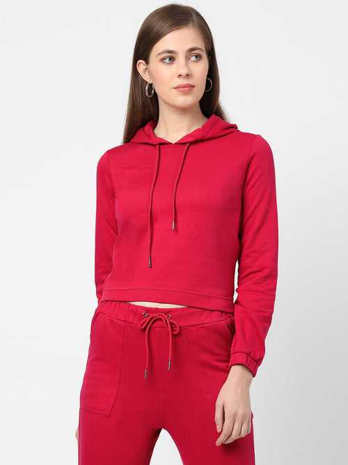 Women Hooded Full Sleeves Sweatshirt