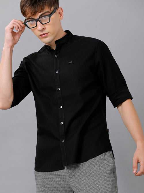 Men Slim Fit Dobby Shirt