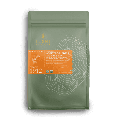 Ashwagandha Turmeric Herbal Tea | 250 Gms Loose | Organic Herbal Tea