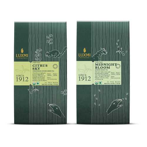 Green Tea Detox Bundle - Natural Detox, Healthy, Cleansing Antioxidant Blend Combo - 50 Tea Bags