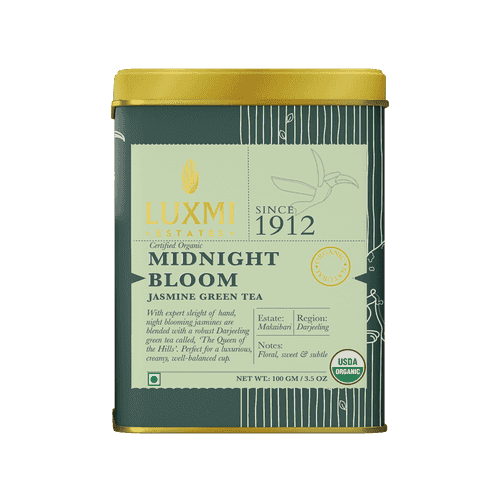 Midnight Bloom Jasmine Green Tea | 100gm Loose Leaf | Organic Green Tea